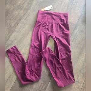 Skims Seamless Leggings Deep Berry XS